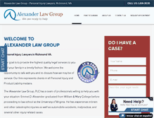 Tablet Screenshot of alexanderlawgroupplc.com